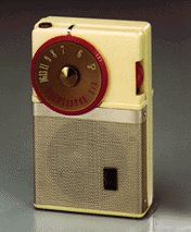  The TR-63 pocketable transistor radio.